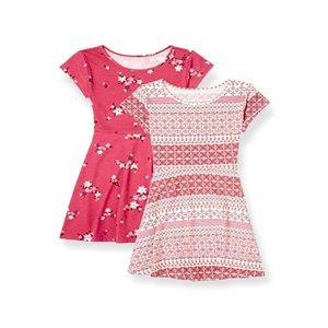 2pk girls size 5/6 skater dresses